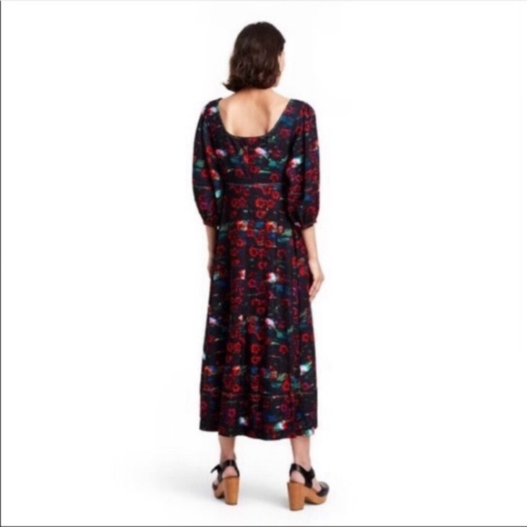 NWT Rachel Comey for Target Floral-Print Volume 3/4-Sleeve Dress - Picture 3 of 4